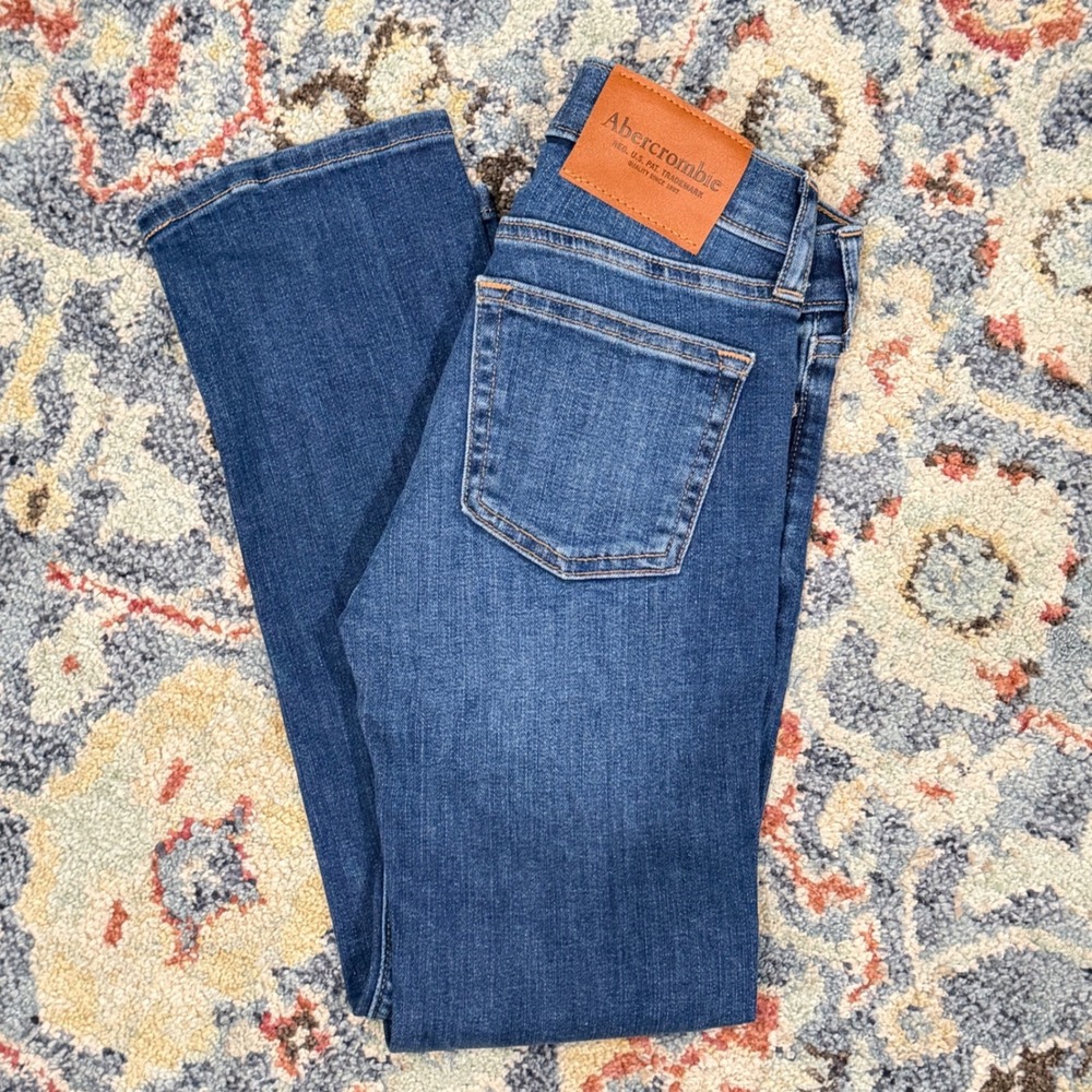 Abercrombie Kids Skinny Jeans Boys 5/6 Long Blue Denim Casual Classic EUC